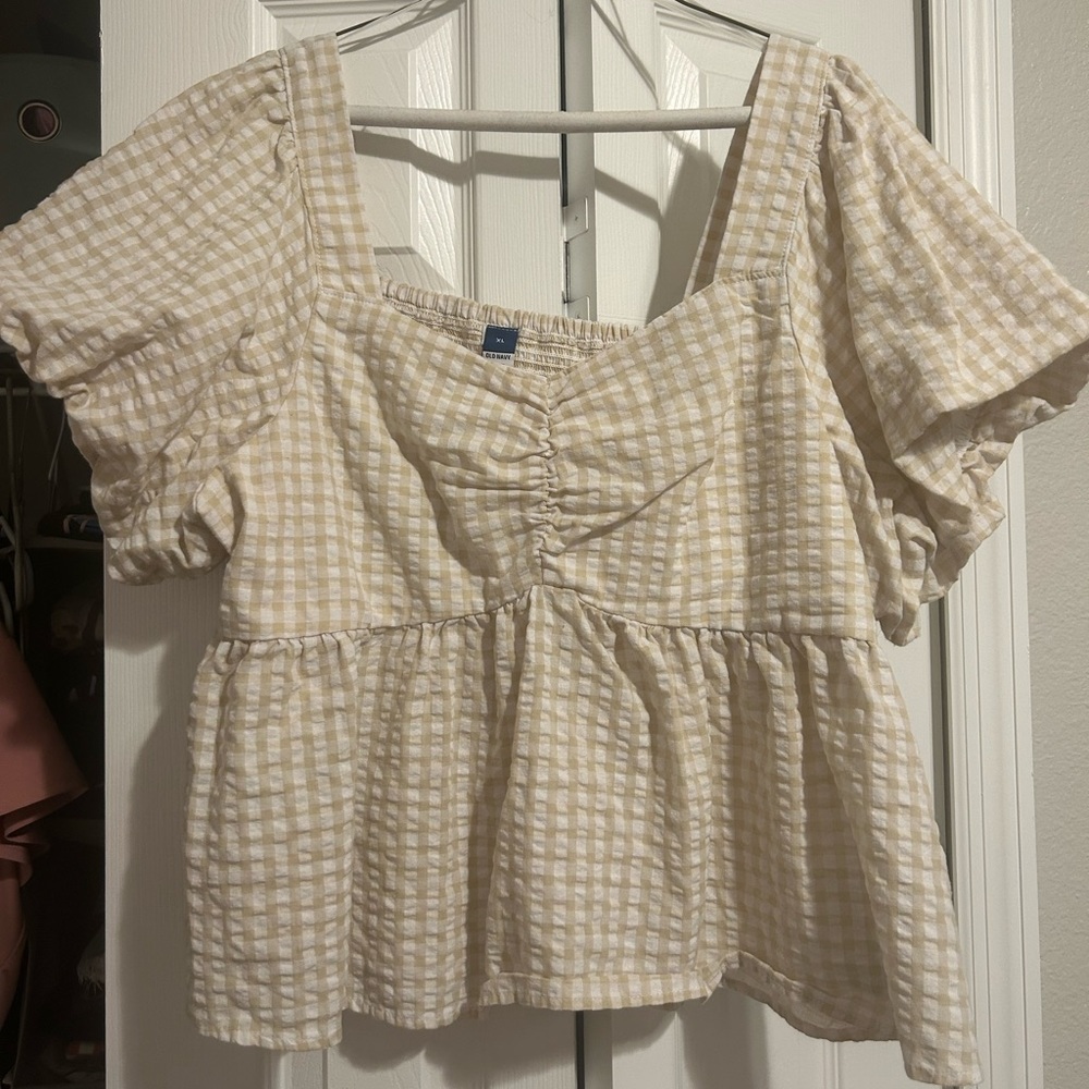 Gingham Crop Top
